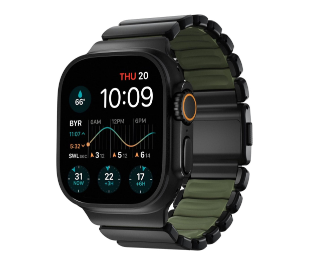 Nomad Stratos Band Black Titanium Forest Green FKM AW 45/46/49mm - 1537895 - zdjęcie